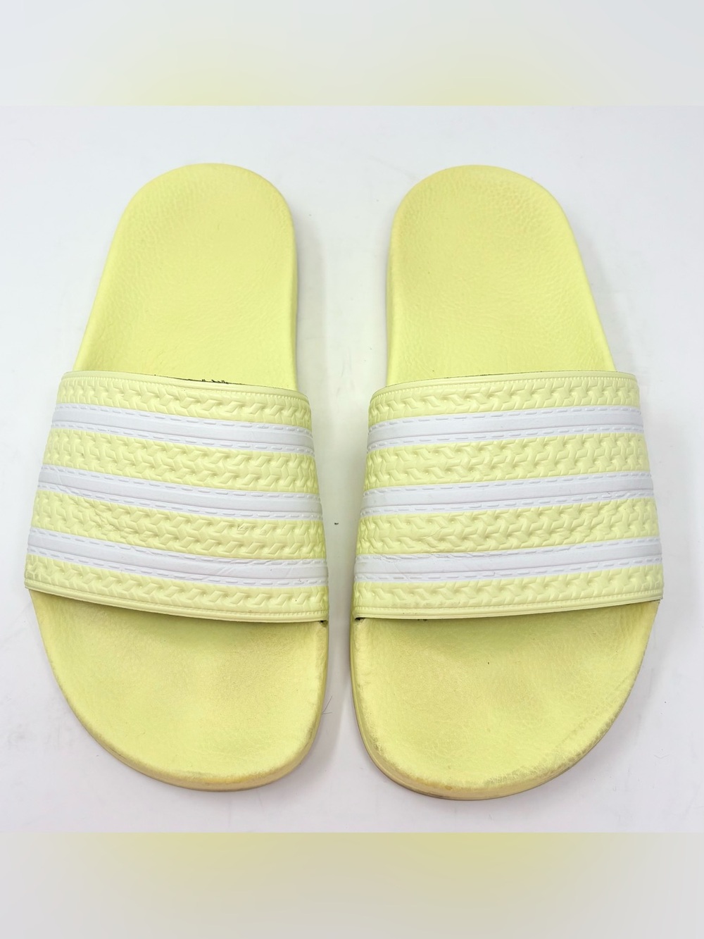 Adidas Yellow Slide Sandals US 7